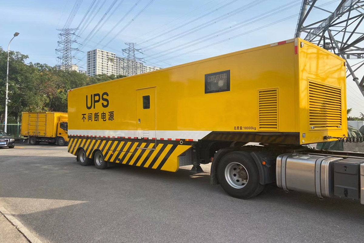 营根镇发电机租赁施工现场